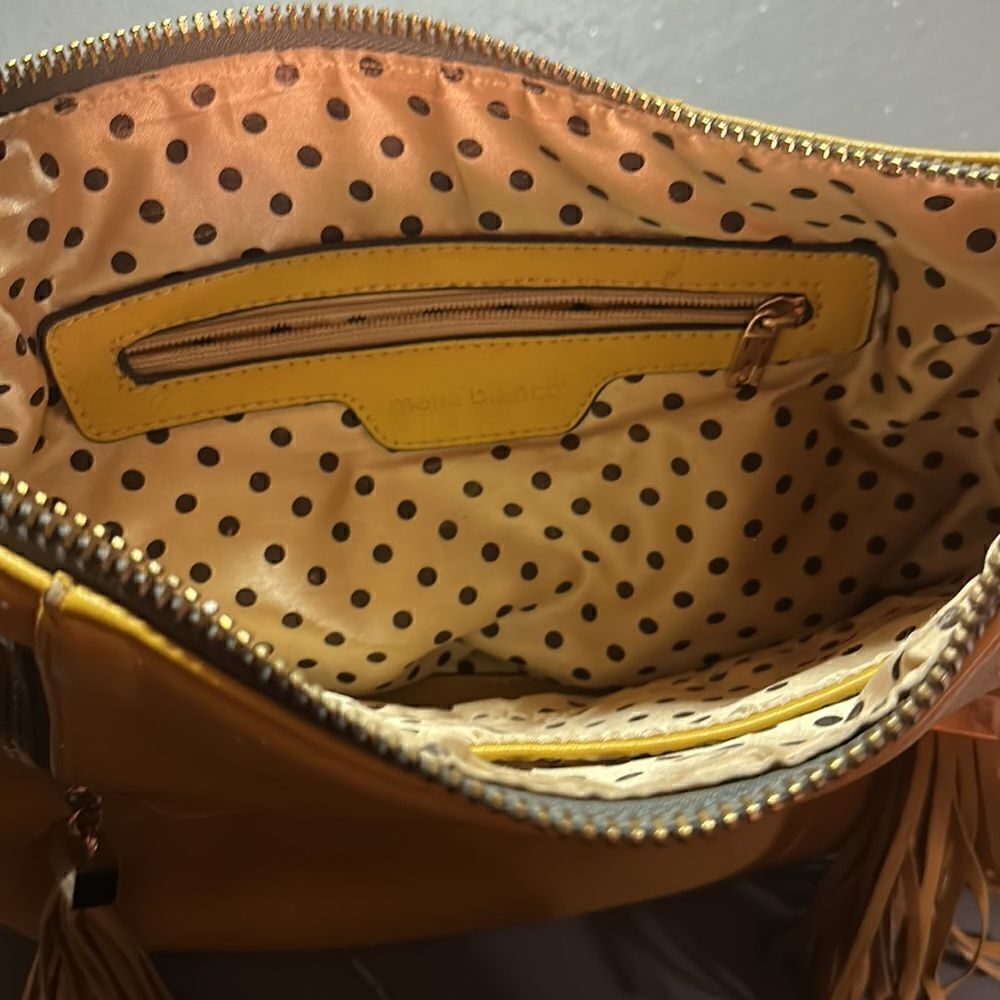 Mustard Yellow Melie Bianco Leather Hobo Bag - Picture 3 of 7